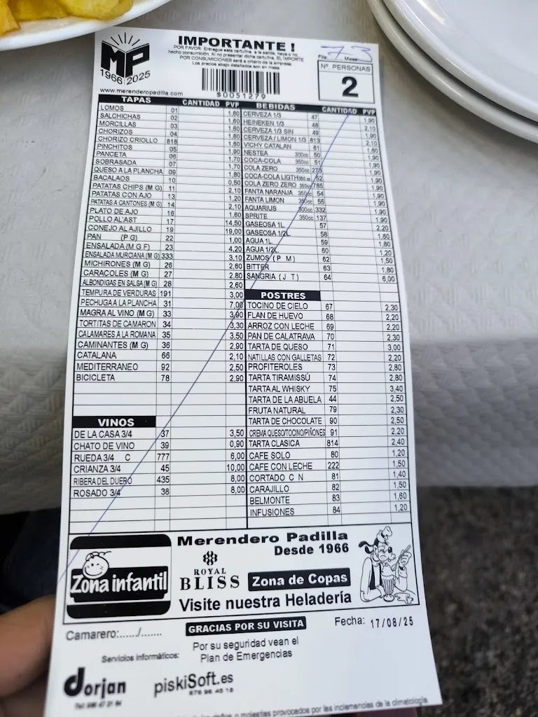 Menu_Merendero Padilla_Lorca_image_1