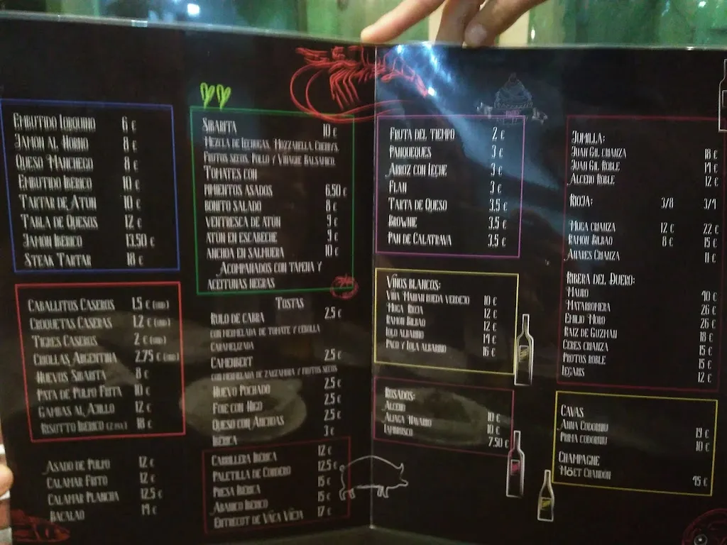 Menu_Bar restaurante El Sibarita_Lorca_immagine_3