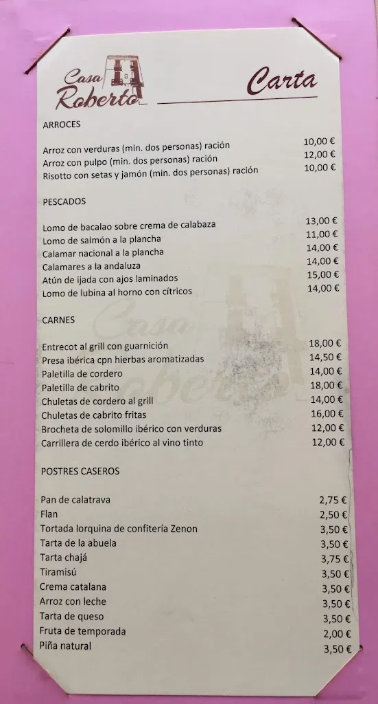 Menu_Restaurante Casa Roberto_Lorca_image_3