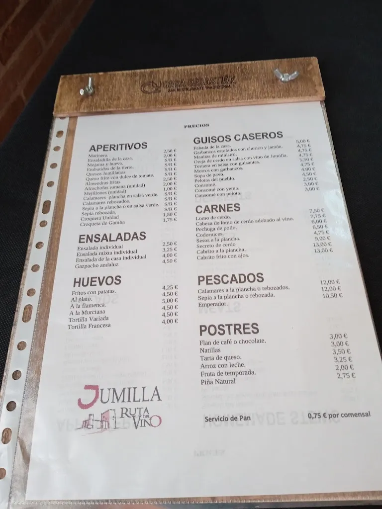 Menu_Restaurante Casa Sebastián_Jumilla_image_1