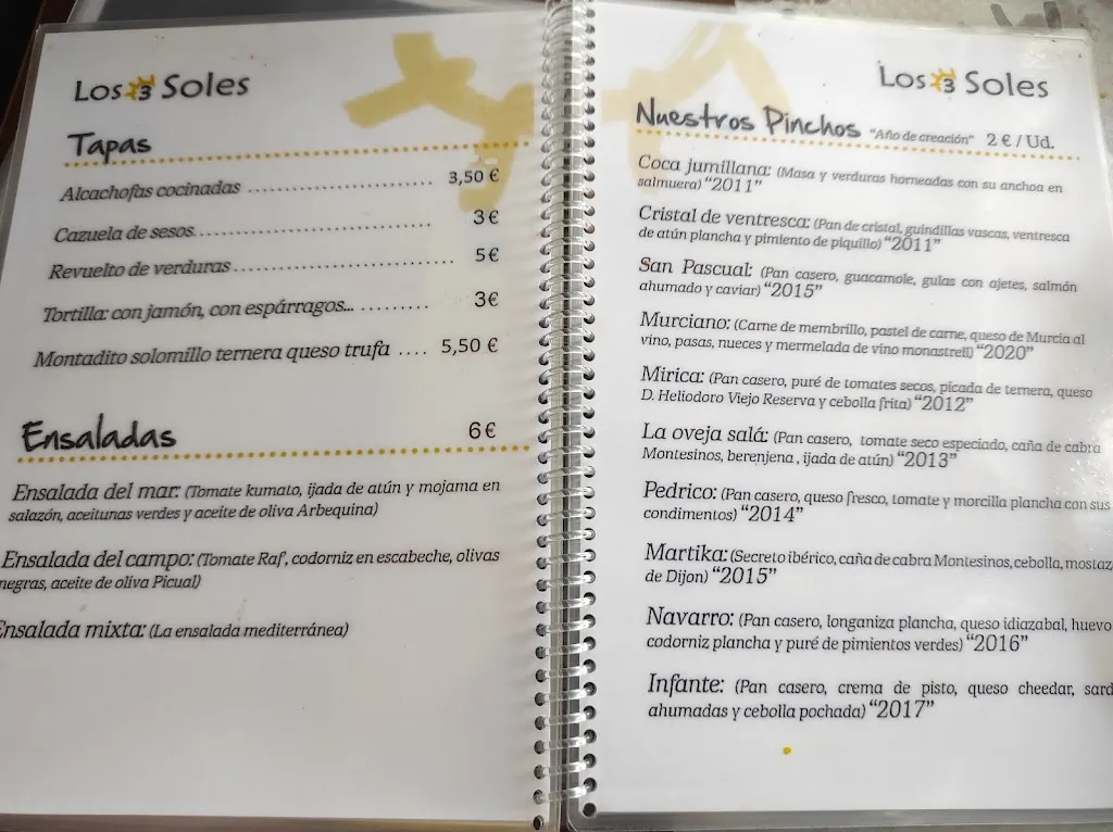 Menu_Los Tres Soles_Jumilla_image_4