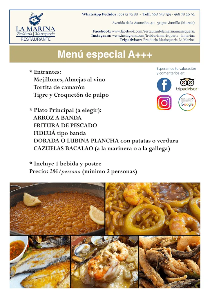 Menu_Restaurante La Marina Freiduría Marisquería_Jumilla_image_2