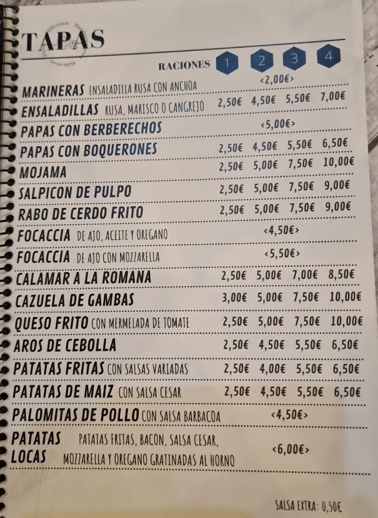 Menu_Pizzeria Millenium_Jumilla_image_1