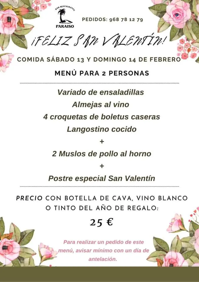 Menu_Bar Paraíso Jumilla_Jumilla_image_1