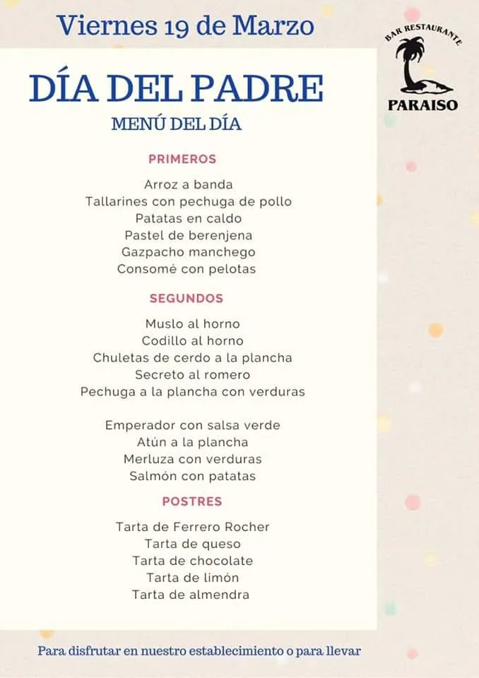 Menu_Bar Paraíso Jumilla_Jumilla_image_4