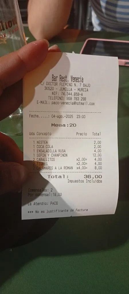 Pedro García Martínez_Bar Venecia_Jumilla_recensione