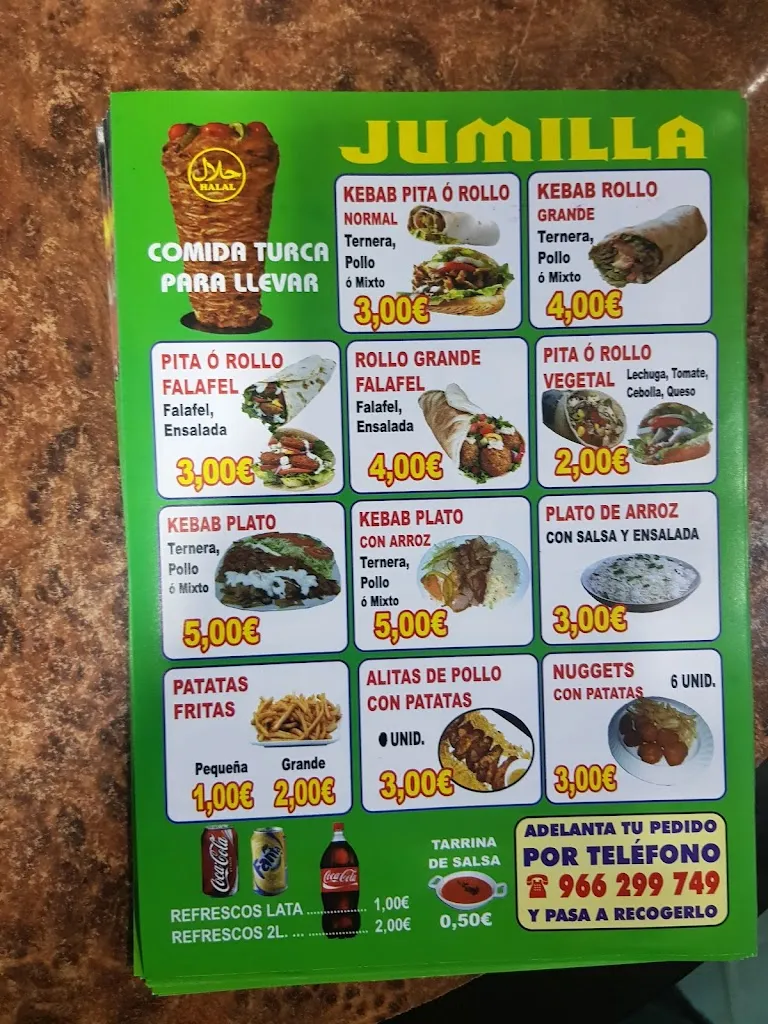 Menu_Jumilla Doner Kebab_Jumilla_image_3