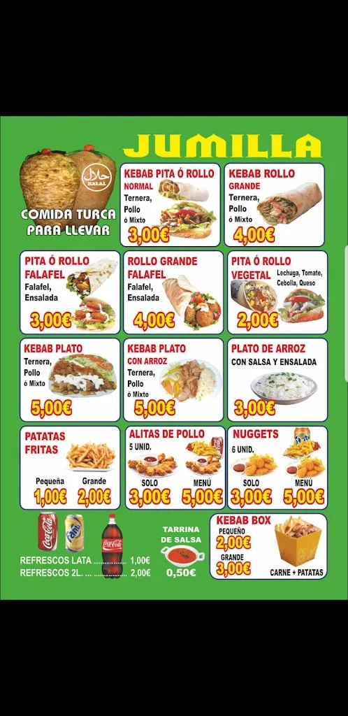 Menu_Jumilla Doner Kebab_Jumilla_image_4