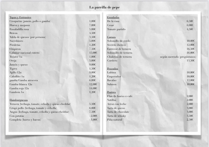 Menu_La Parrilla de pepe_Pliego_image_1