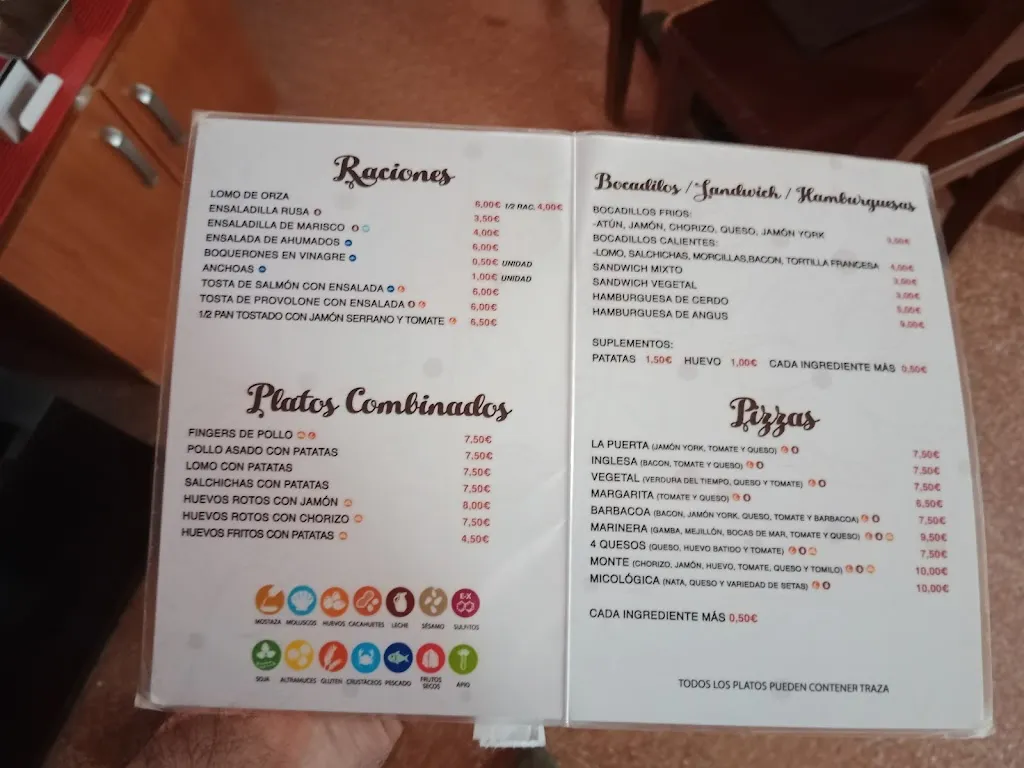 Menu_Bar Restaurante Camping La Puerta_Moratalla_image_2