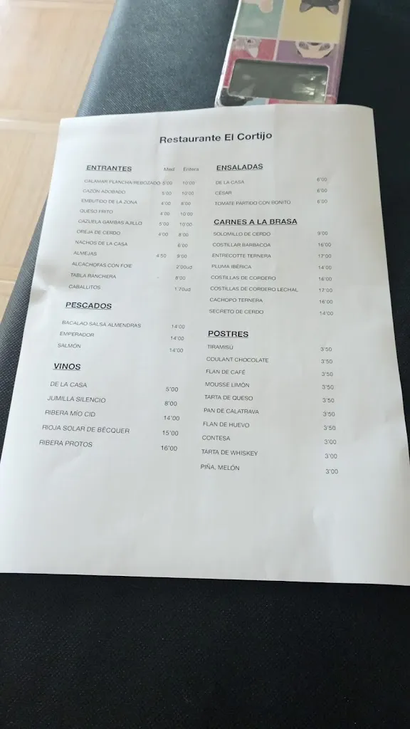 Menu_Restaurante El Cortijo_Moratalla_image_2