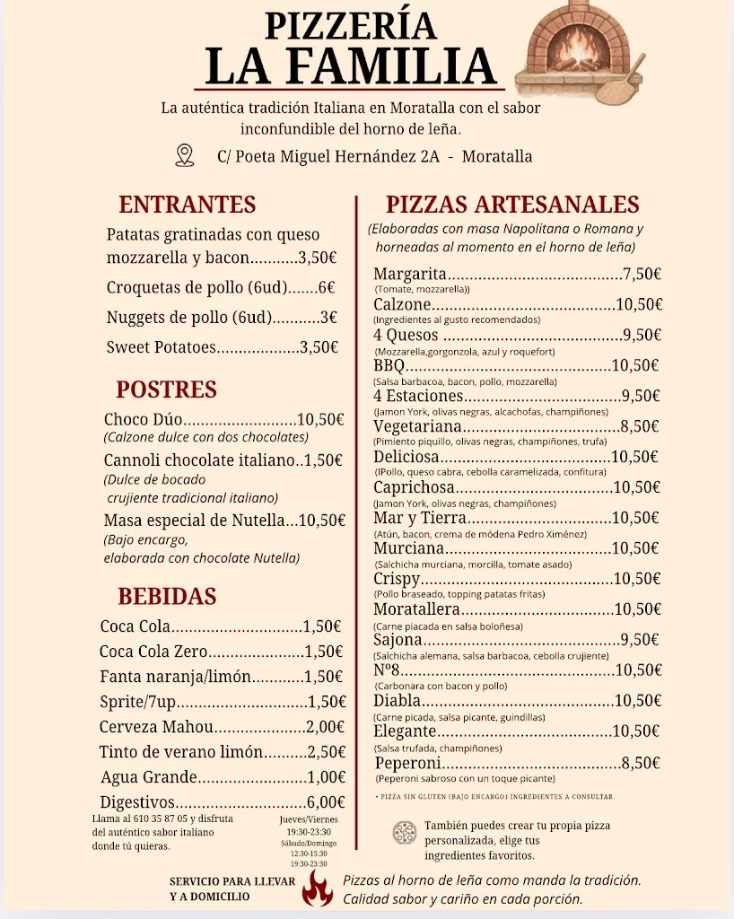 Menu_Pizzeria La Familia_Moratalla_image_1