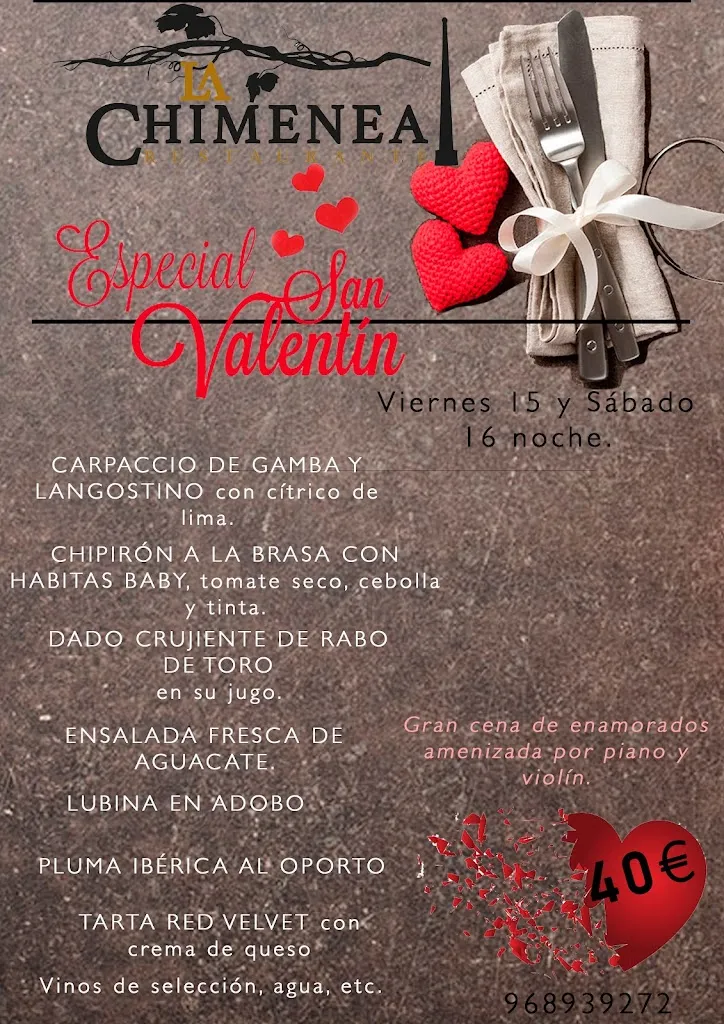 Menu_La Chimenea Restaurante_Molina de Segura_image_2