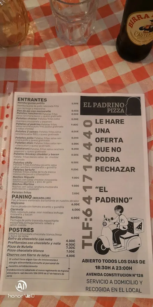 Menu_Trattoria da Michelle_Mazarrón_image_2