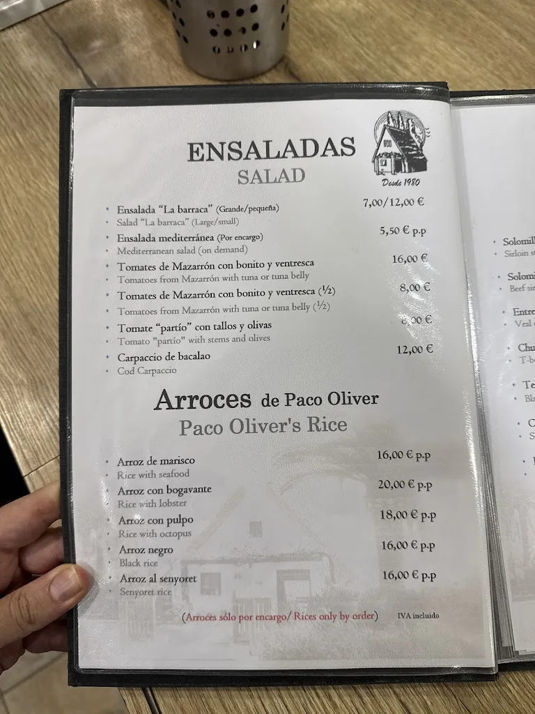 Menu_Restaurante la Barraca_Mazarrón_image_3