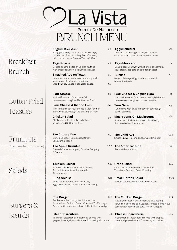 Menu_La Vista Puerto de Mazarron_Mazarrón_image_1