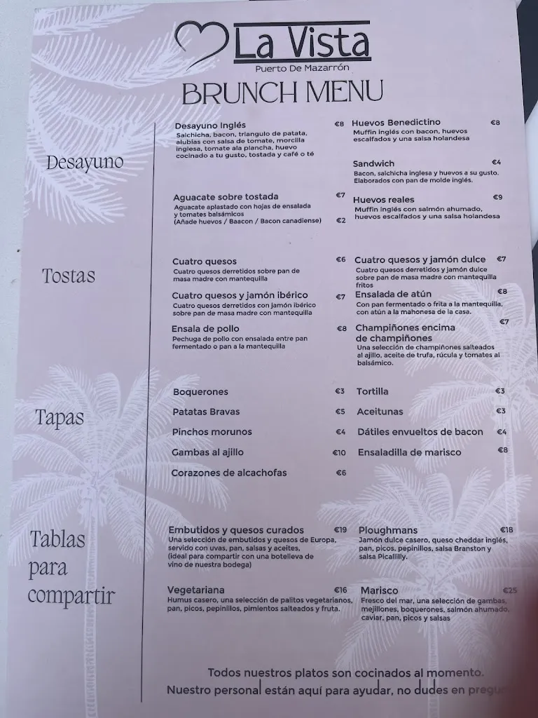 Menu_La Vista Puerto de Mazarron_Mazarrón_image_2