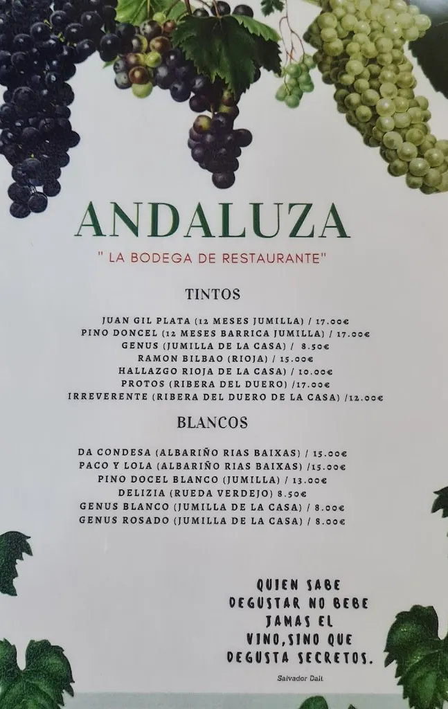 Menu_Restaurante Brasería Andaluza_Mazarrón_image_4