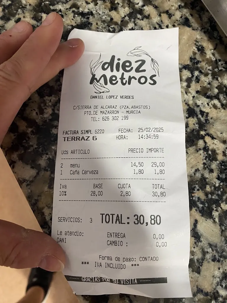 Maxine Gregory_Diez Metros_Mazarrón_review