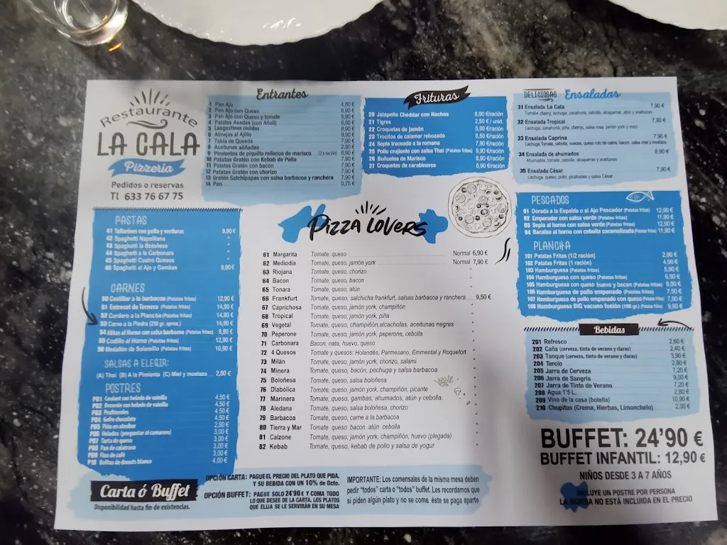 Menu_La Cala Puerto de Mazarrón_Mazarrón_image_2