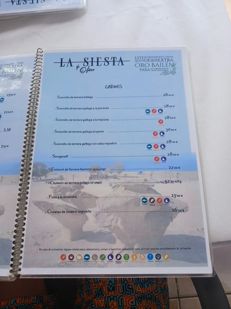 Menu_Restaurante La Siesta de Oliver_Mazarrón_image_3