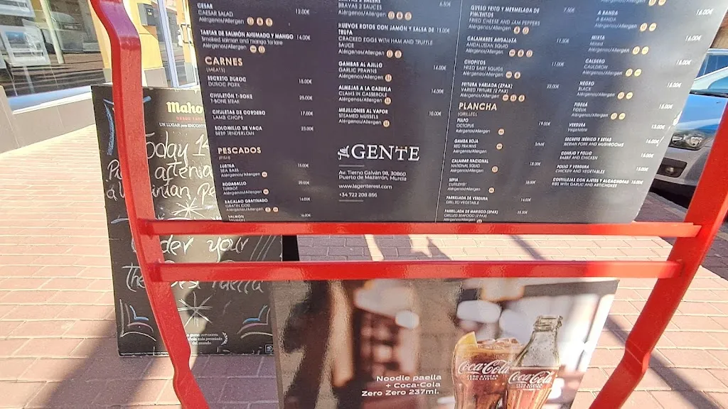 Menu_La Gente Restaurante_Mazarrón_immagine_2