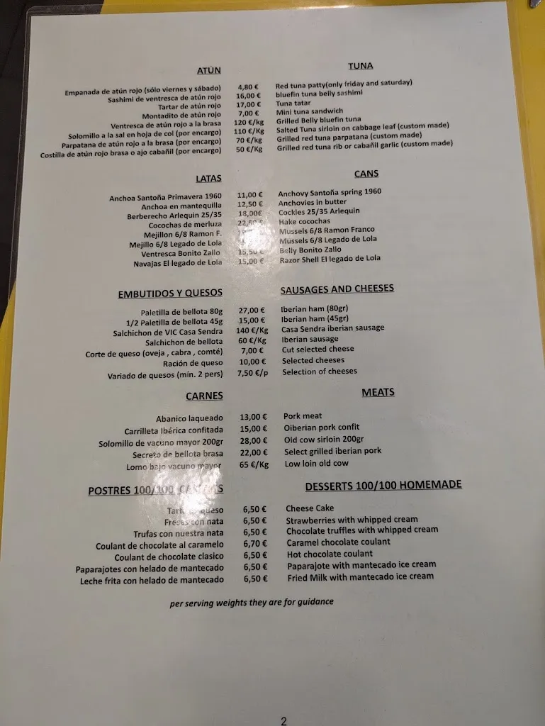 Menu_El Pasaje de Zabálburu_Murcia_image_2