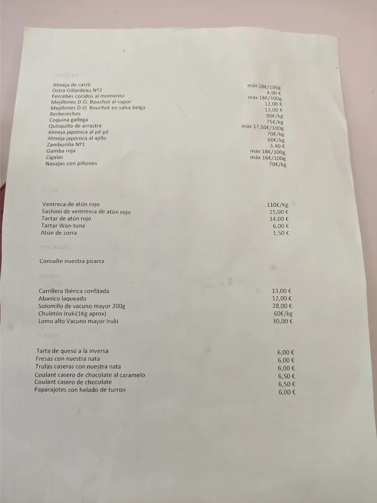 Menu_El Pasaje de Zabálburu_Murcia_image_4