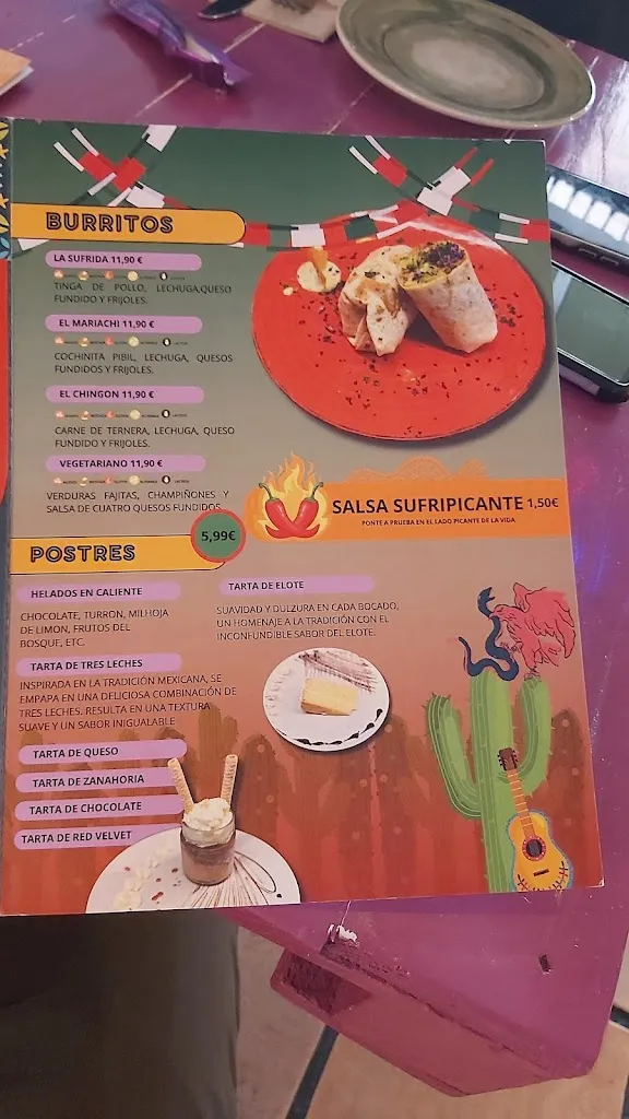Menu_La SuFrida - Restaurante Mexicano en Murcia_Murcia_image_3