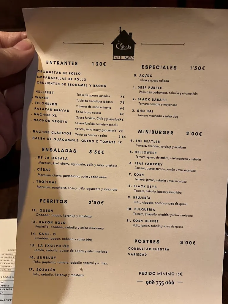 Menu_La Cábala Bar_Sangonera la Verde_image_1