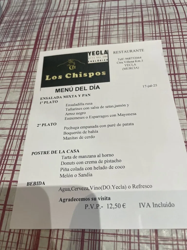 Menu_Restaurante Los Chispos_Yecla_image_2