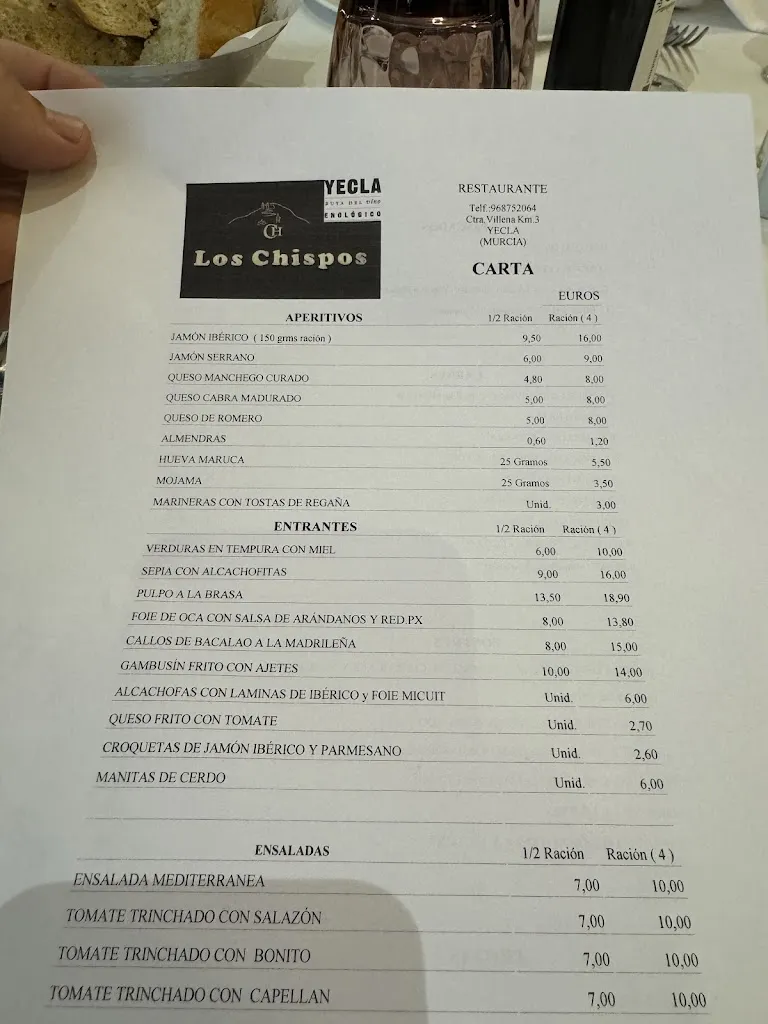Menu_Restaurante Los Chispos_Yecla_image_3