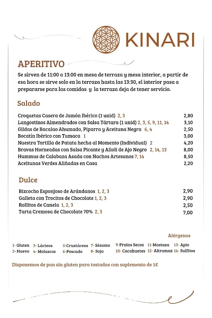 Menu_Kinari Restaurante_Abáigar_image_2