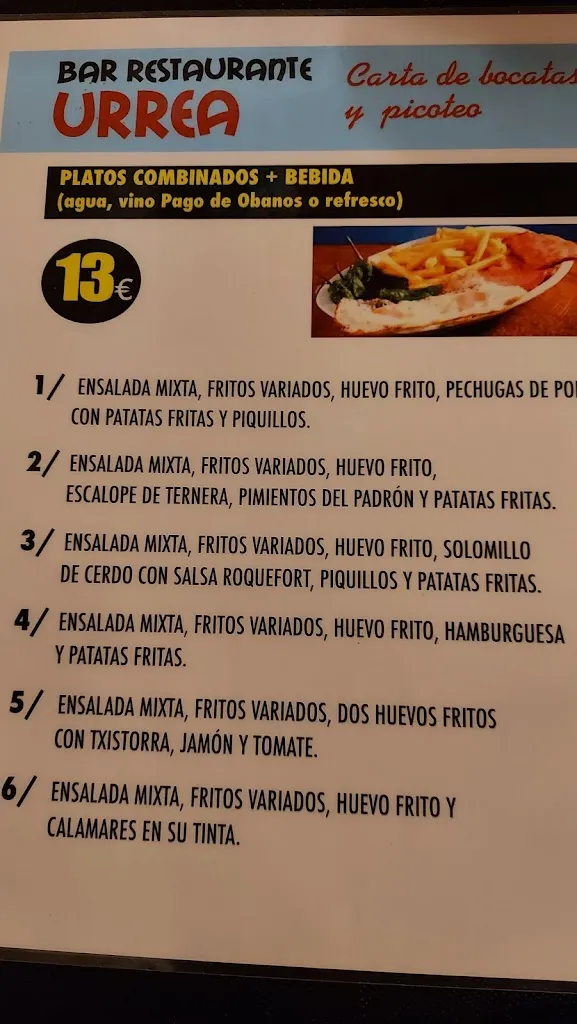 Bar Urrea_Abáigar_menu_image_1