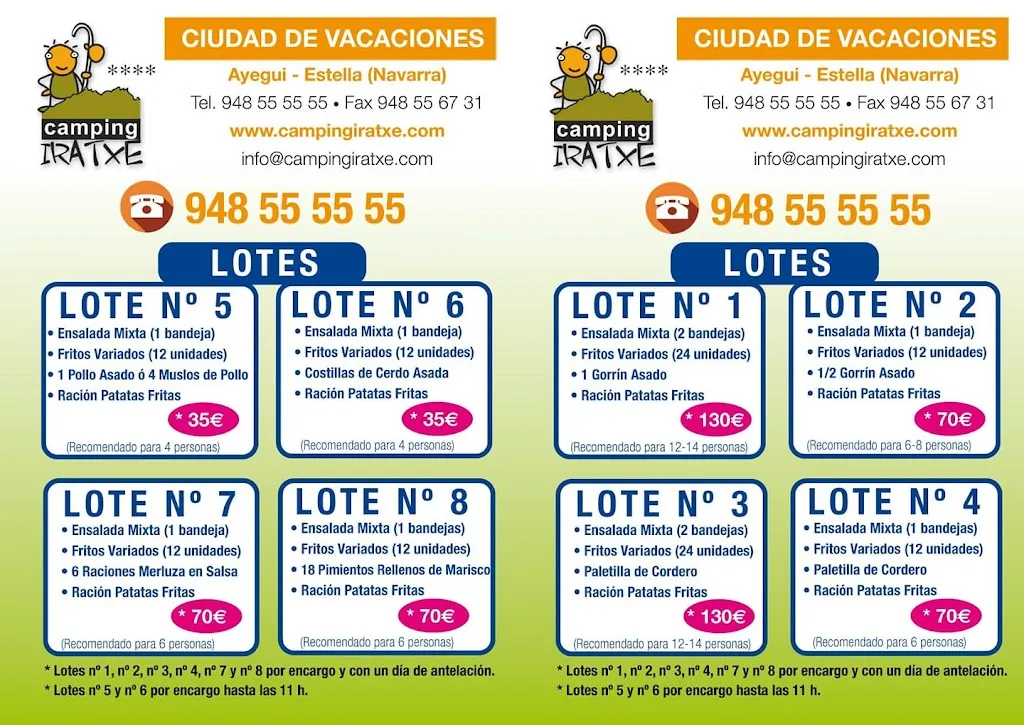 Menu_Cafetería Restaurante Camping Iratxe_Abáigar_image_3