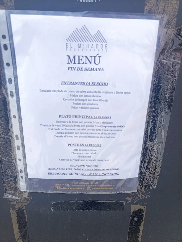 Menu_Restaurante El Mirador_Abáigar_image_3
