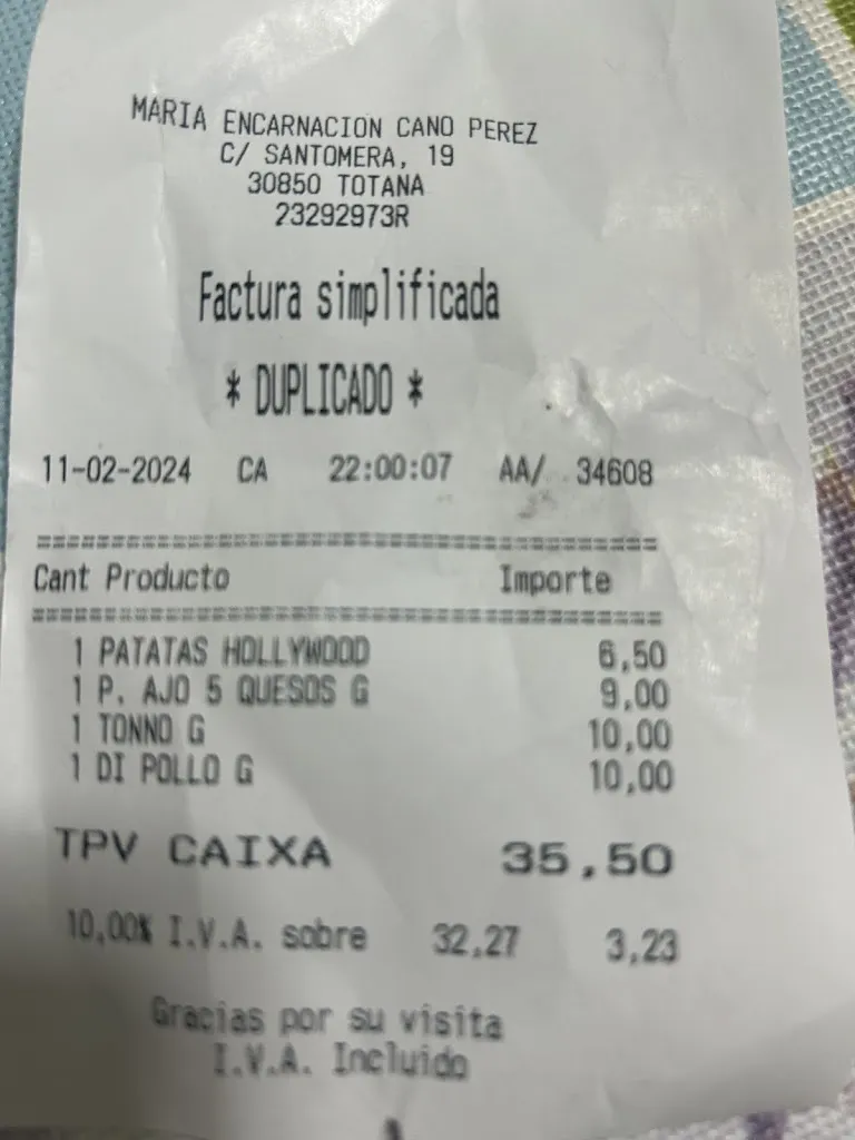 Selene Muñoz Miralles_Pizzería Trevi_Totana_review