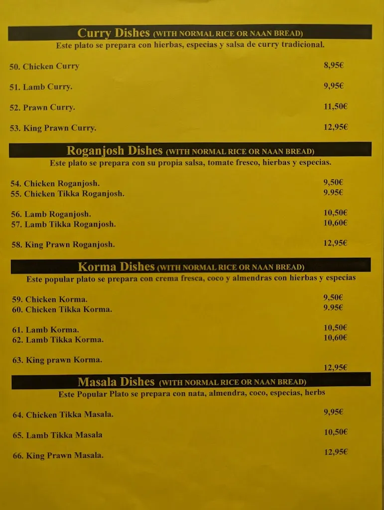 Menu_Mount Everest Restaurant_Pilar de la Horadada_image_3