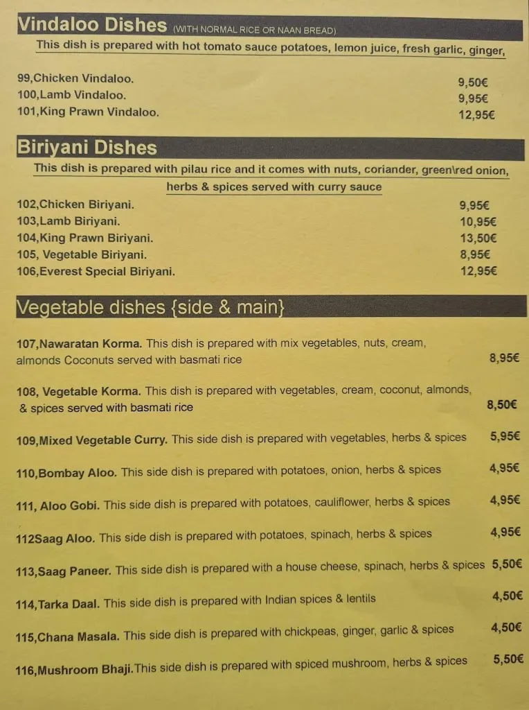 Menu_Mount Everest Restaurant_Pilar de la Horadada_image_4