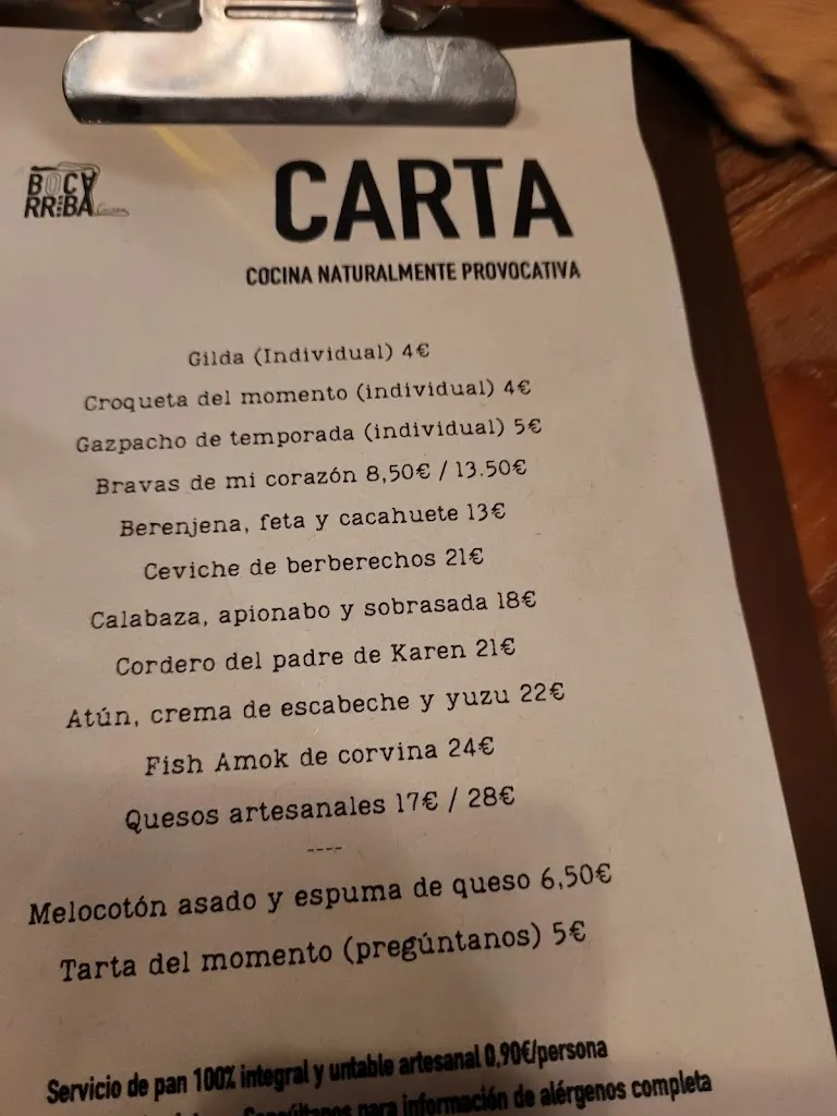 Menu_Bocarriba Cocina_Pilar de la Horadada_image_2