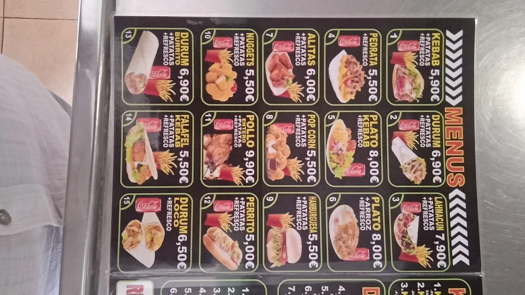 Menu_Restaurante Doner Kebab Las Cuevas_Ansoáin/Antsoain_image_1