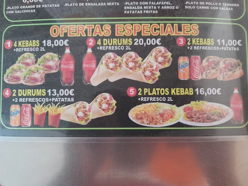 Menu_Restaurante Doner Kebab Las Cuevas_Ansoáin/Antsoain_image_2