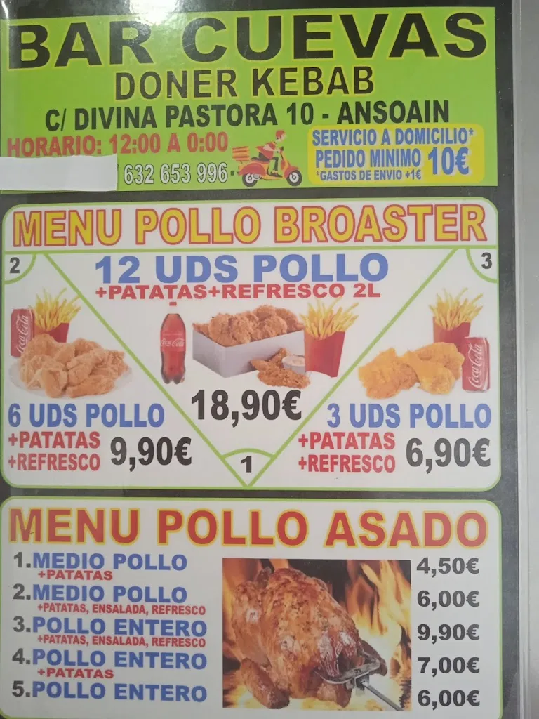 Menu_Restaurante Doner Kebab Las Cuevas_Ansoáin/Antsoain_image_4