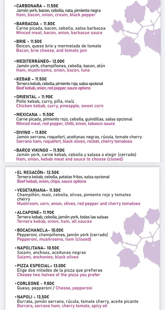 Menu_Pizzería Divino_Pilar de la Horadada_image_2