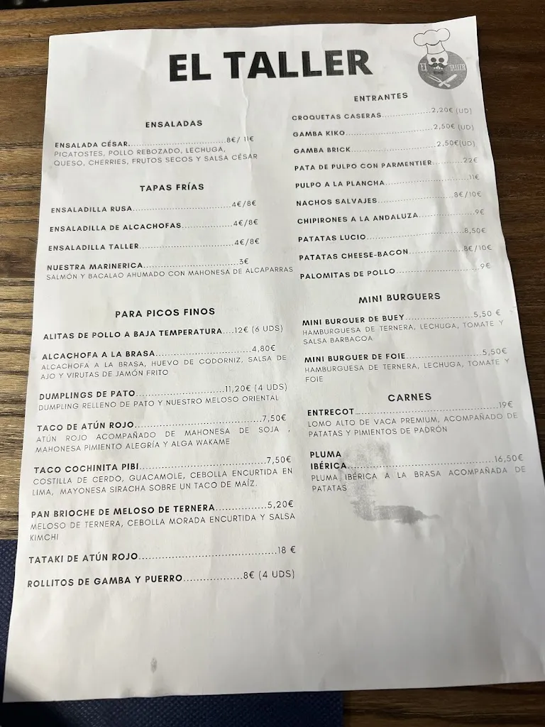 Menu_EL TALLER BURGER BAR_Torre-Pacheco_image_3