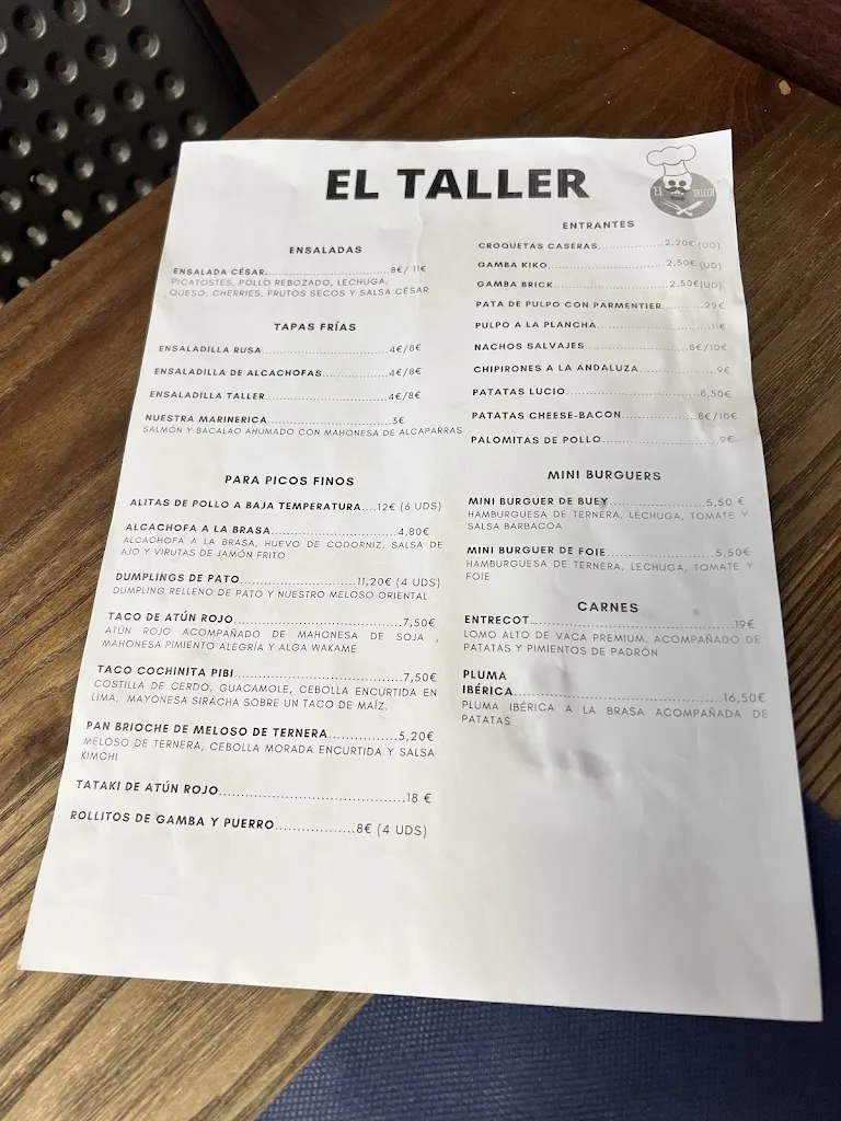 Menu_EL TALLER BURGER BAR_Torre-Pacheco_image_4