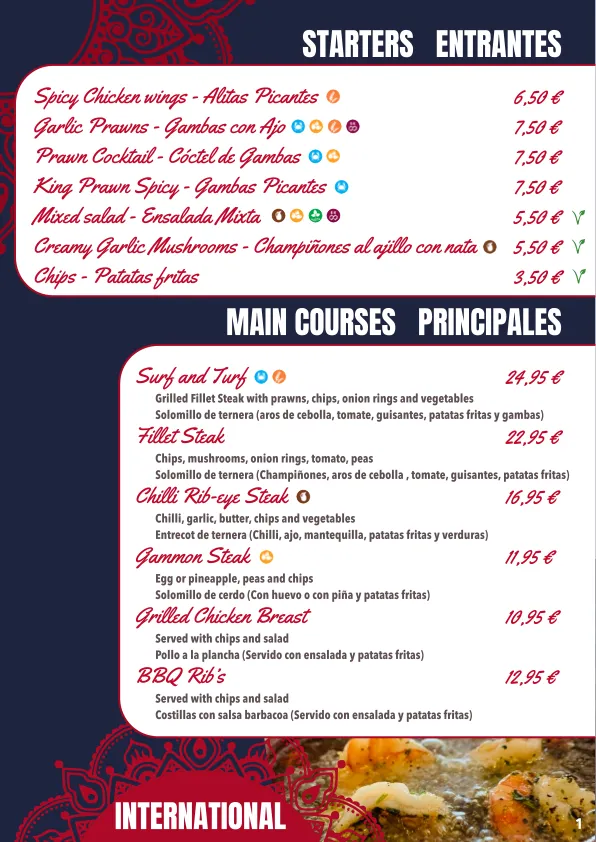 Menu_Tasty Bites Continental Restaurant_Torre-Pacheco_image_2