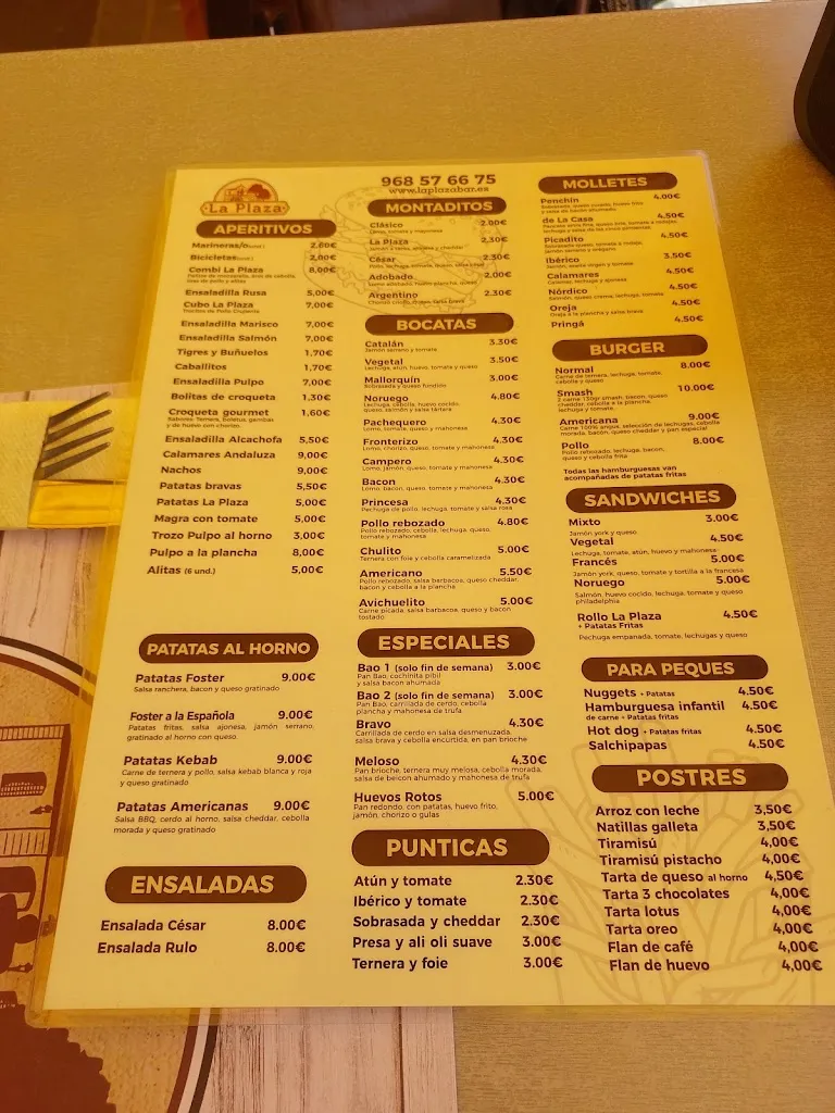 Menu_Plaza Terraza Bar_Torre-Pacheco_image_1