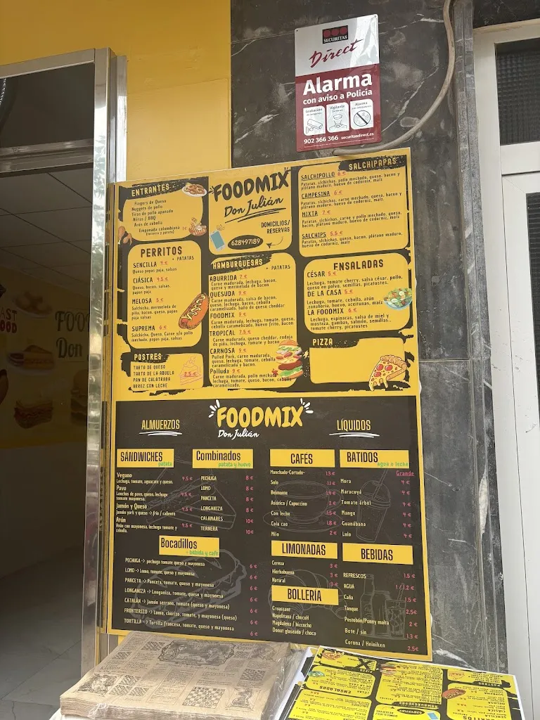 Menu_FOODMIX Don Julian_Torre-Pacheco_image_1