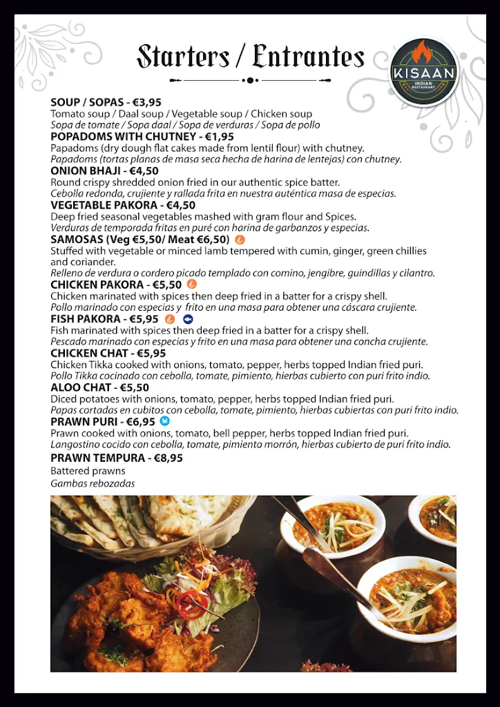 Menu_KISAAN INDIAN RESTAURANT_Torre-Pacheco_image_3